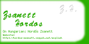 zsanett hordos business card